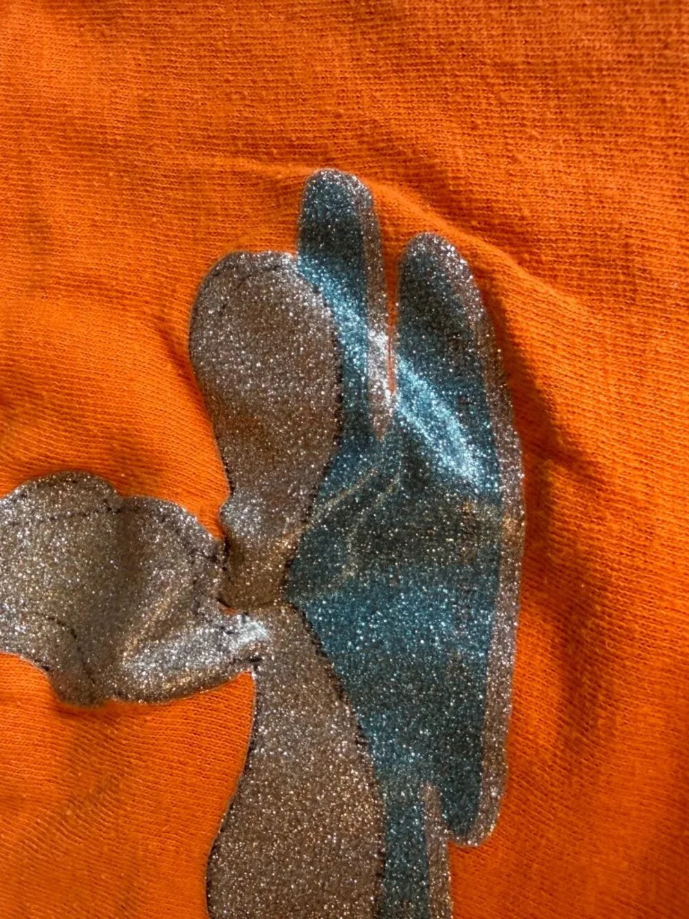 Vintage Single Stitch T Shirt Childs Small 6-8 Graphic Tee Tweety Bird Orange